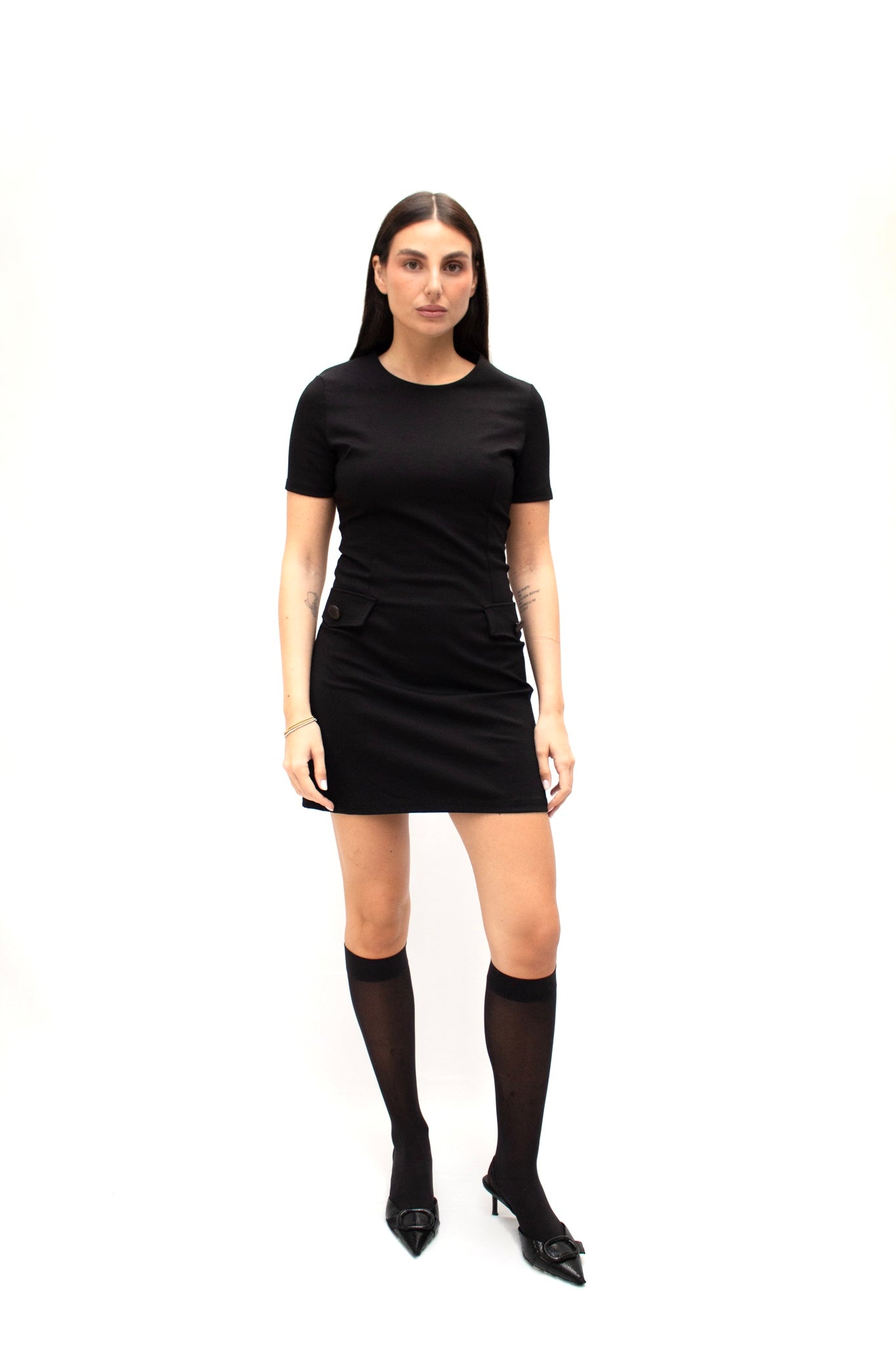 Abito corto in punto Milano