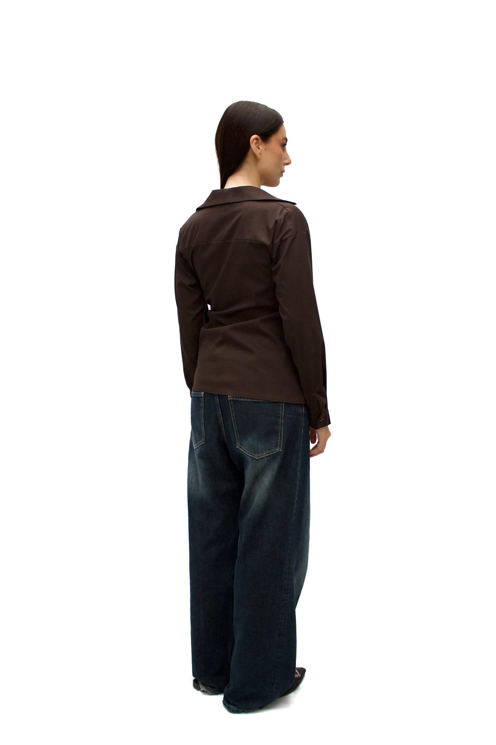 Camicia con nodo in vita