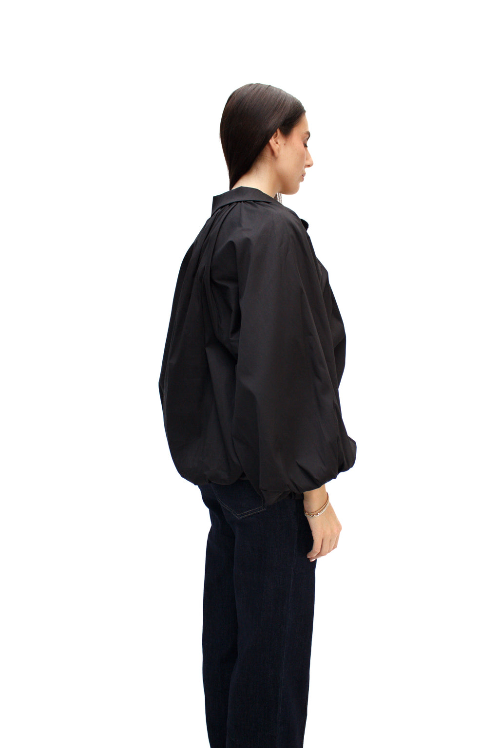 Camicia con maniche a palloncino