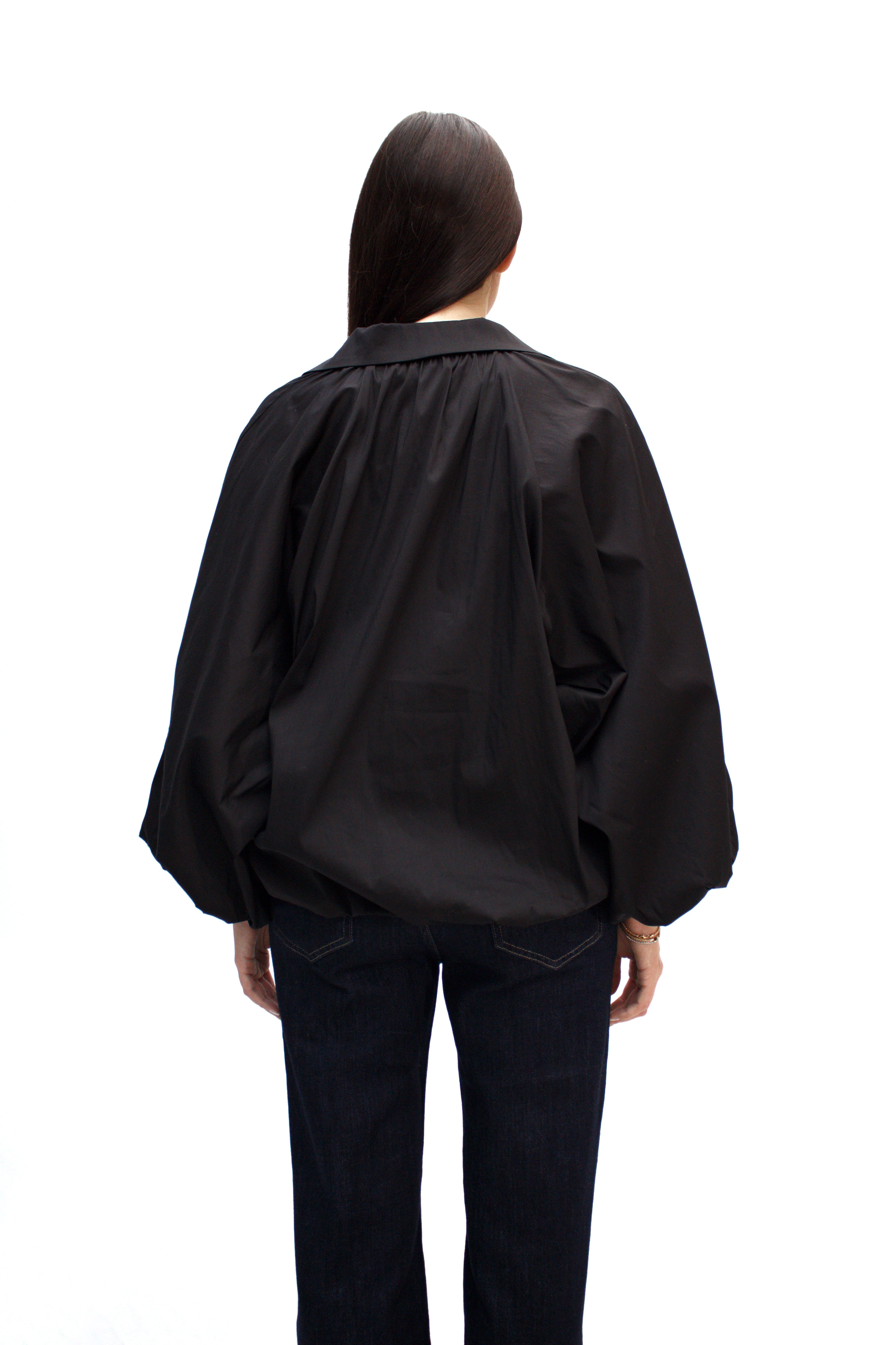 Camicia con maniche a palloncino