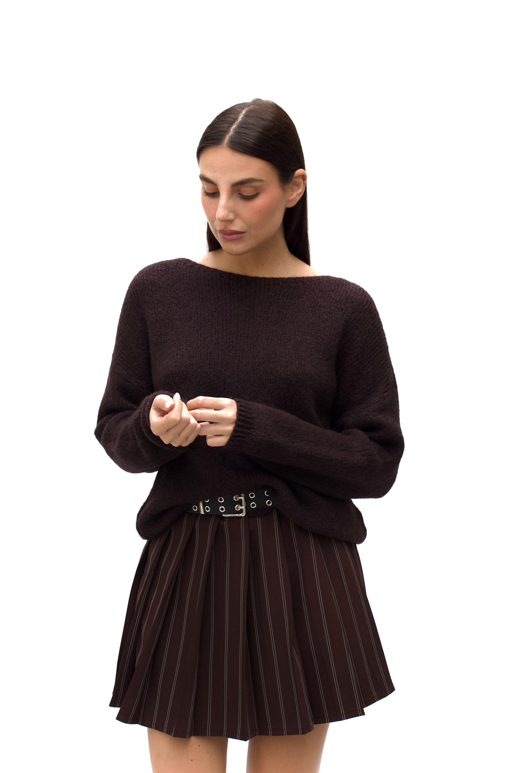 Maglia scollo a barca