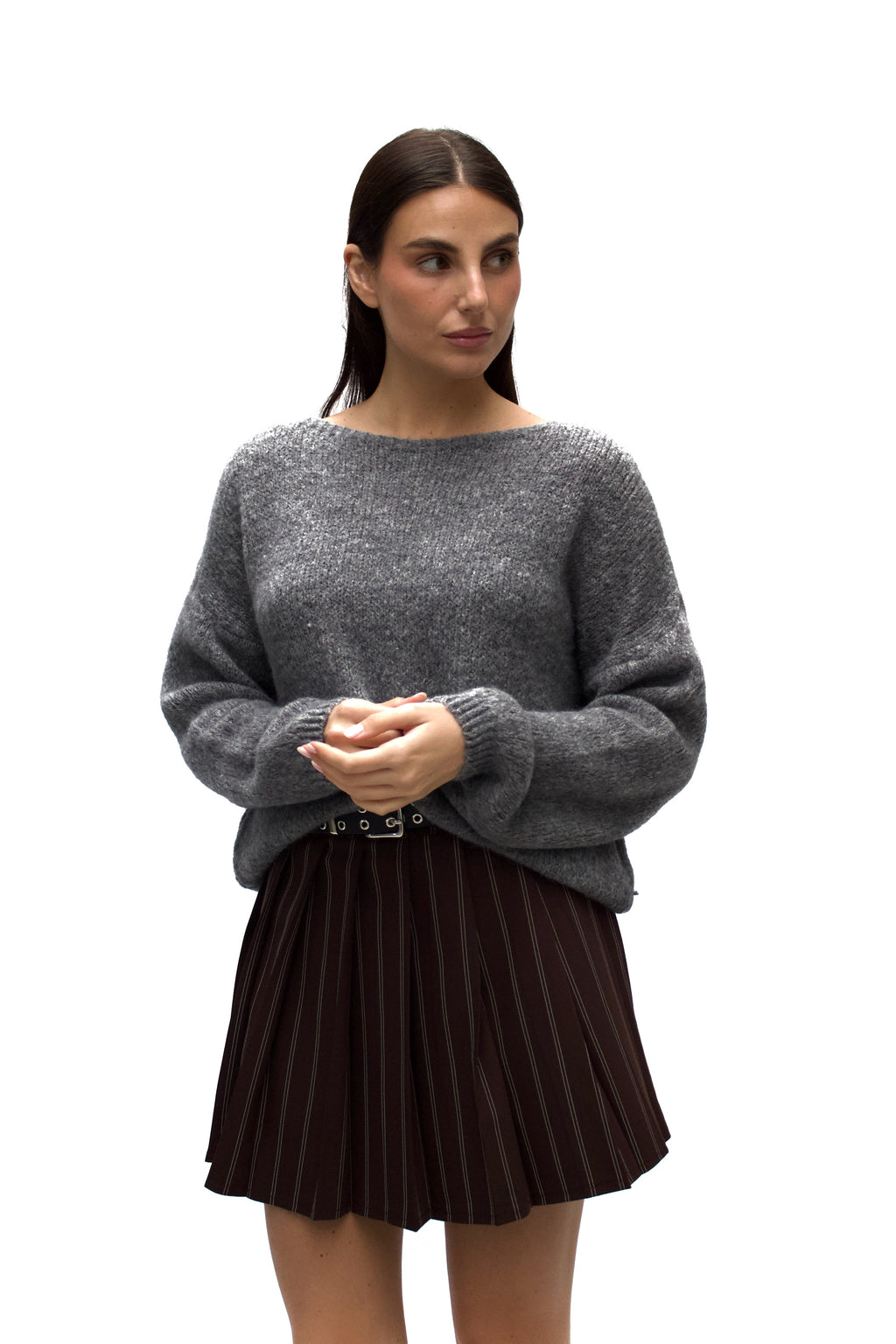 Maglia scollo a barca