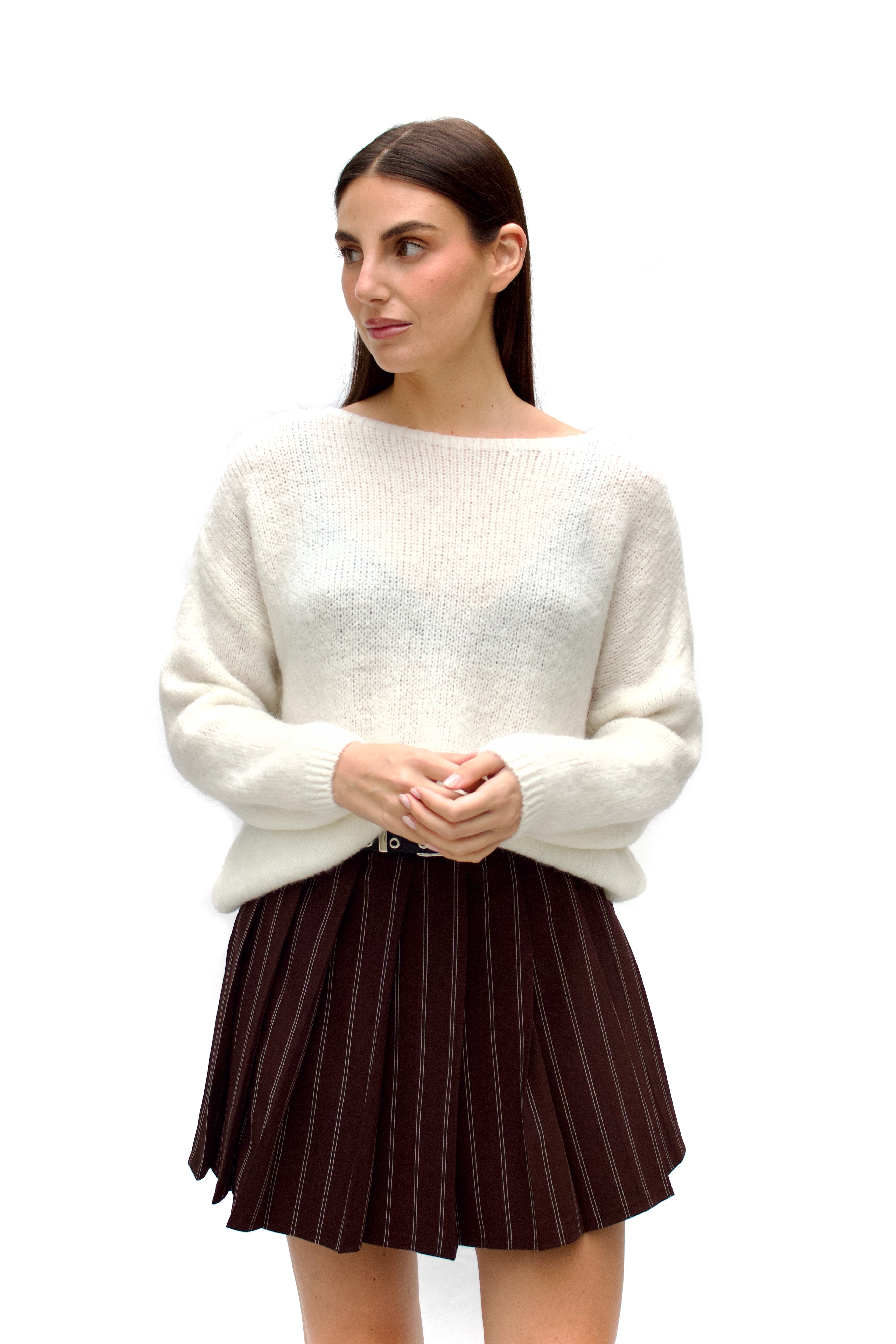 Maglia scollo a barca