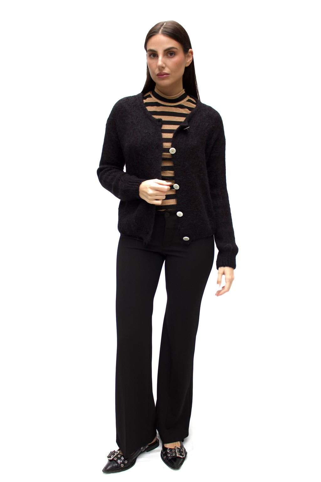 Cardigan con bottoni