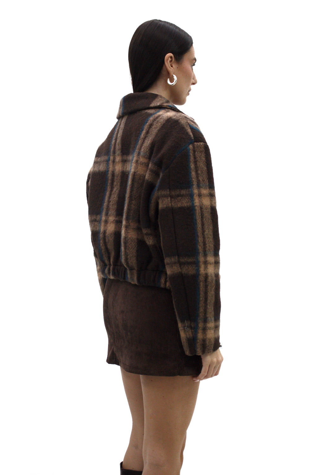 Giubbotto in lana cotta con bottoni