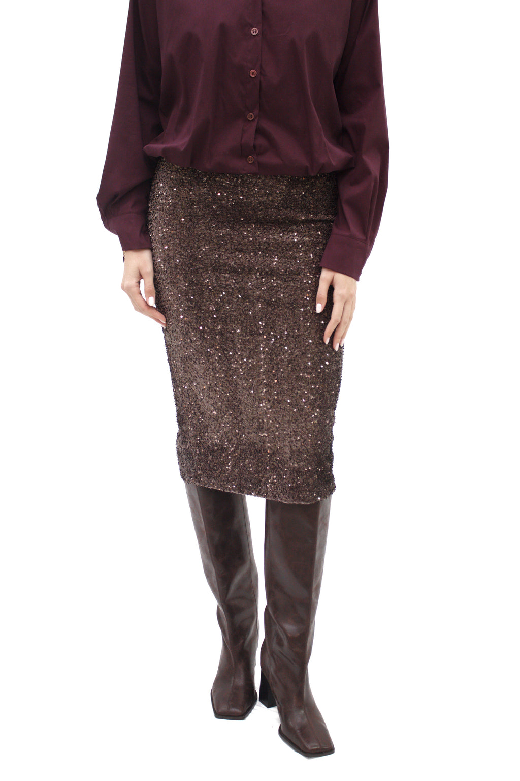 Longuette paillettes