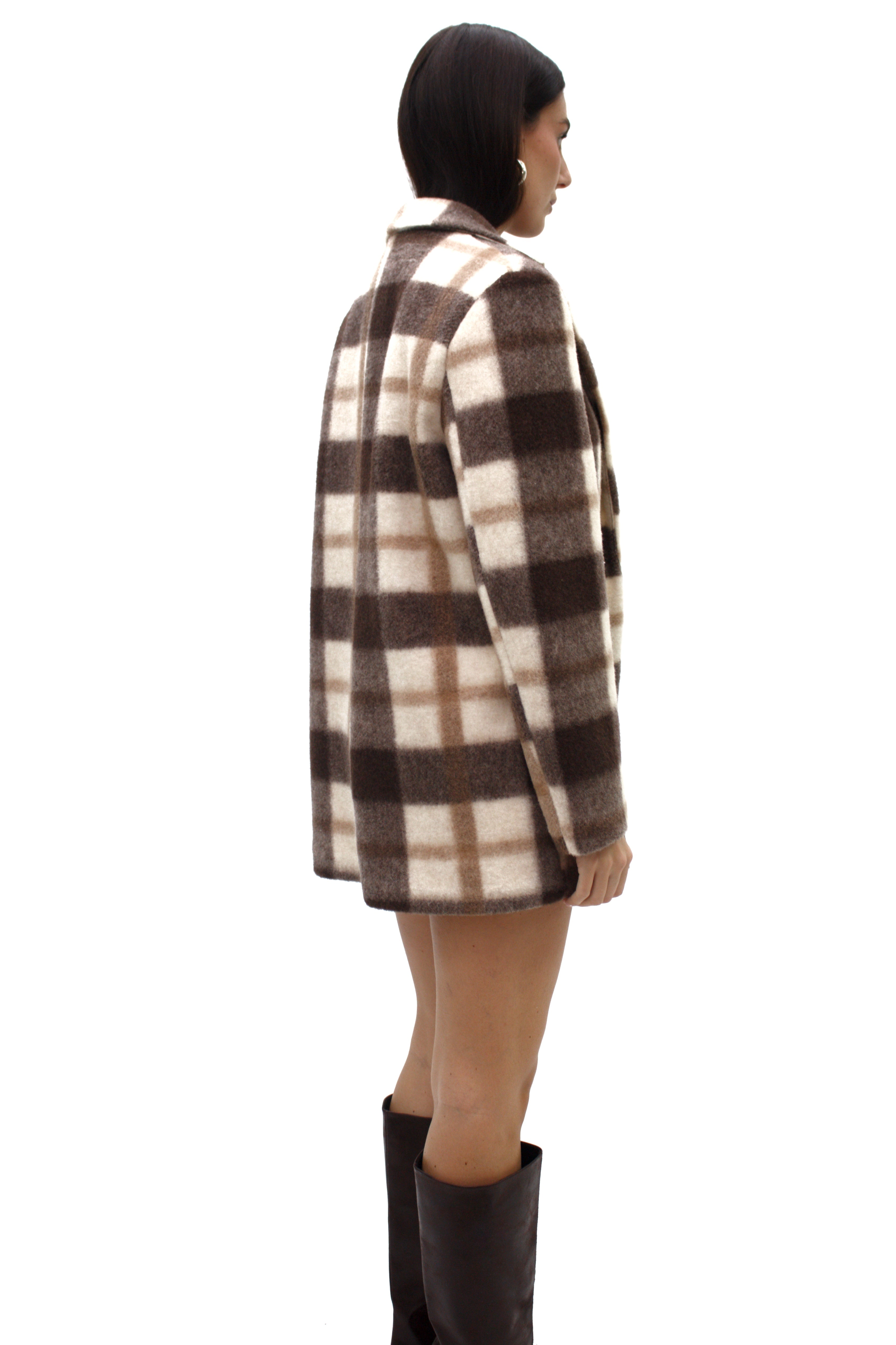 Blazer in lana cotta